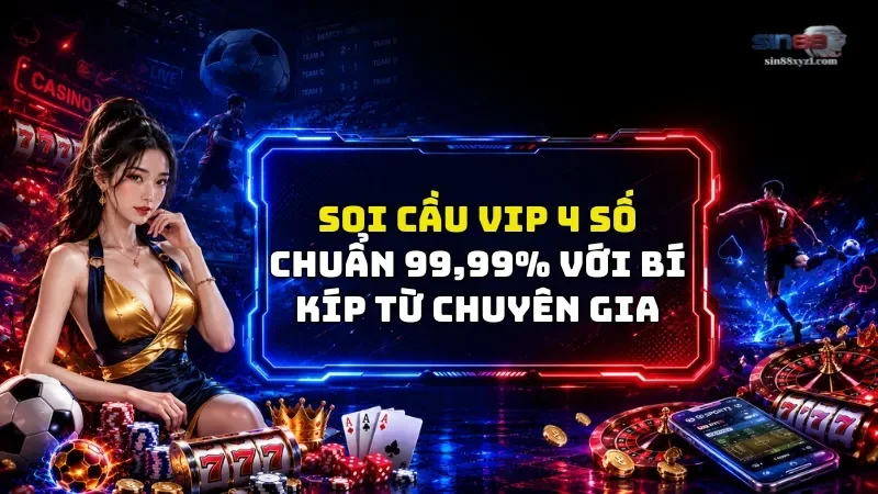 Soi Cầu Vip 4 Số Chuẩn 99,99% Với Bí Kíp Từ Chuyên Gia Sin88